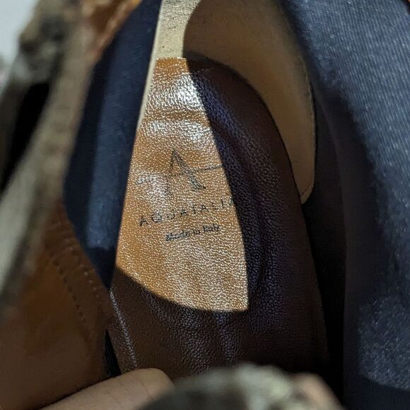 Aquatalia Fuoca Suede Stacked Heel Boots - Picture 7 of 11